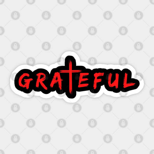 Grateful Christian Sticker by SoccerOrlando